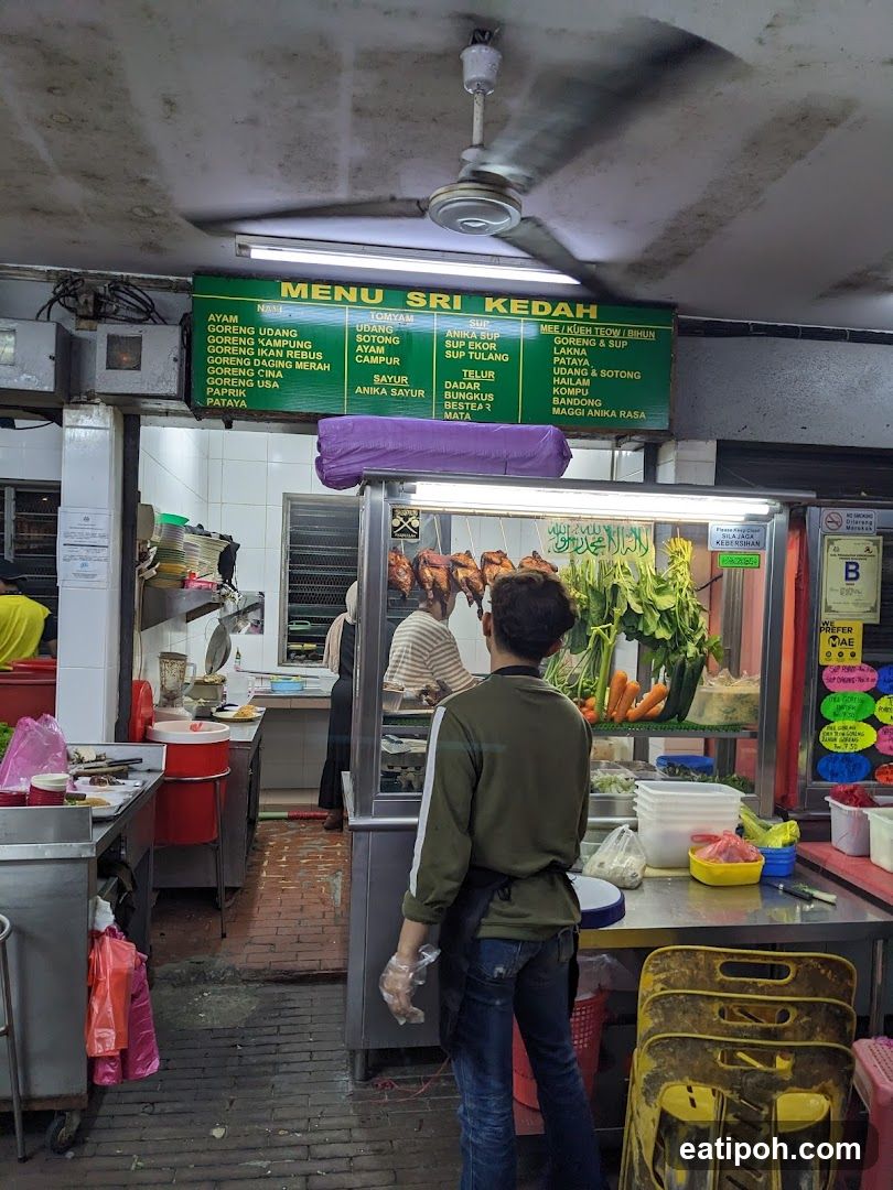 Food stall interior