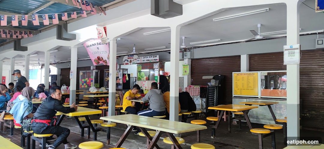 Interior of a food court or eatery