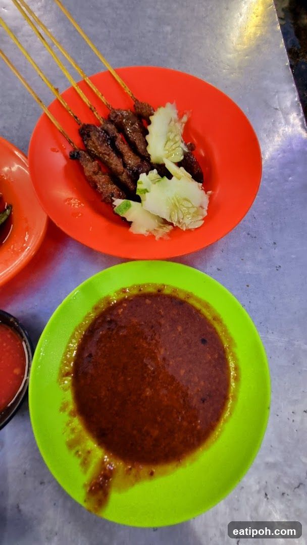 Food served on colorful plates