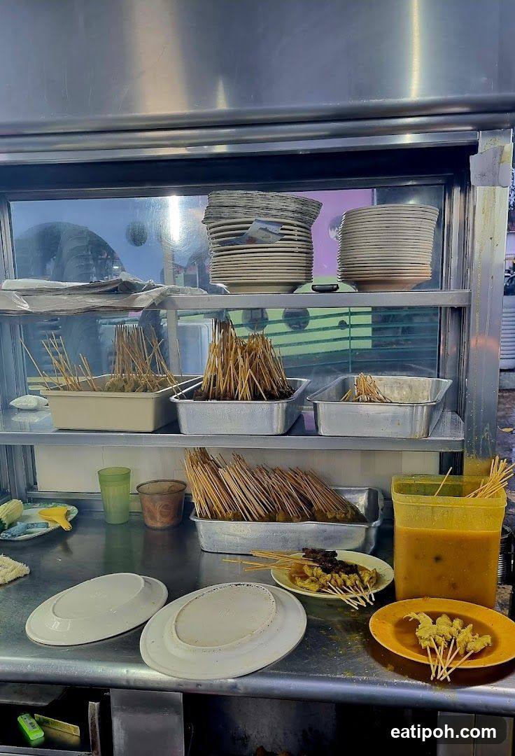 Food stall interior