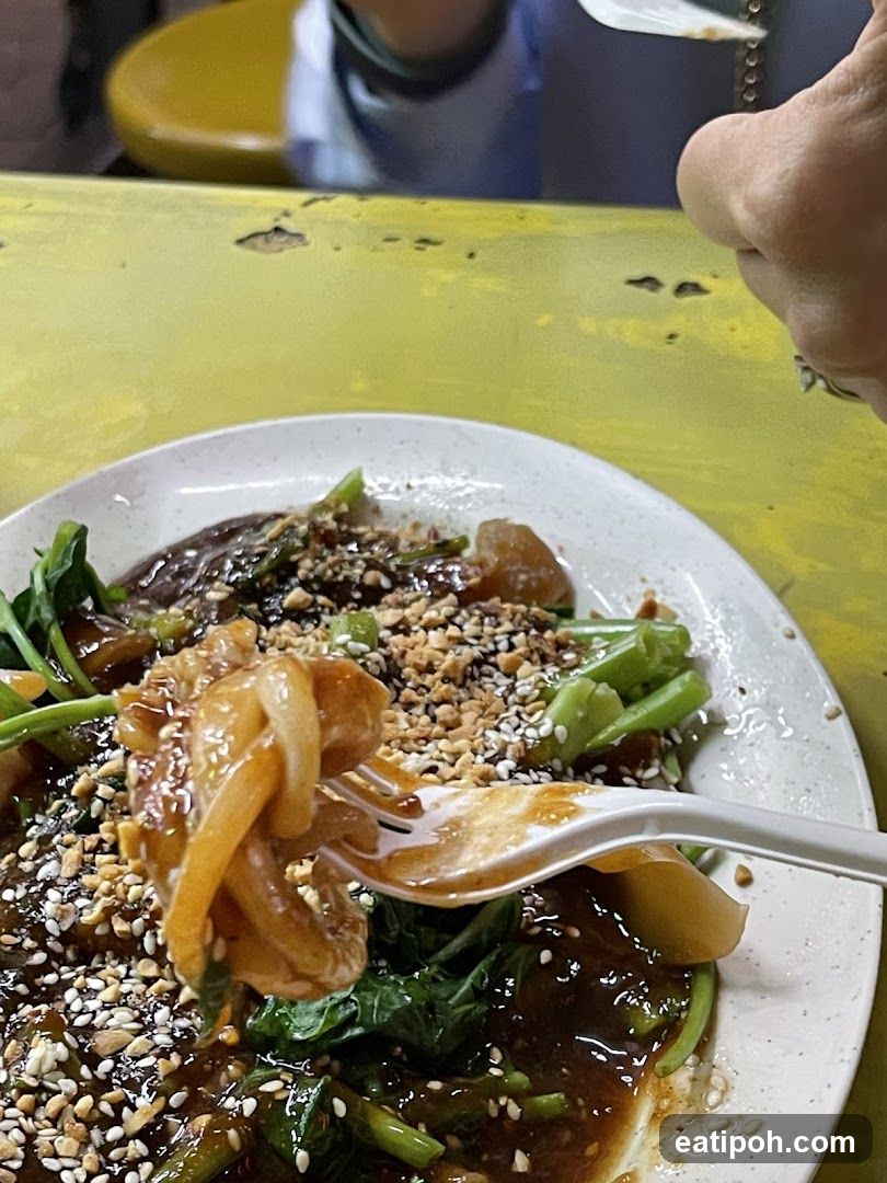 Food at a dining table
