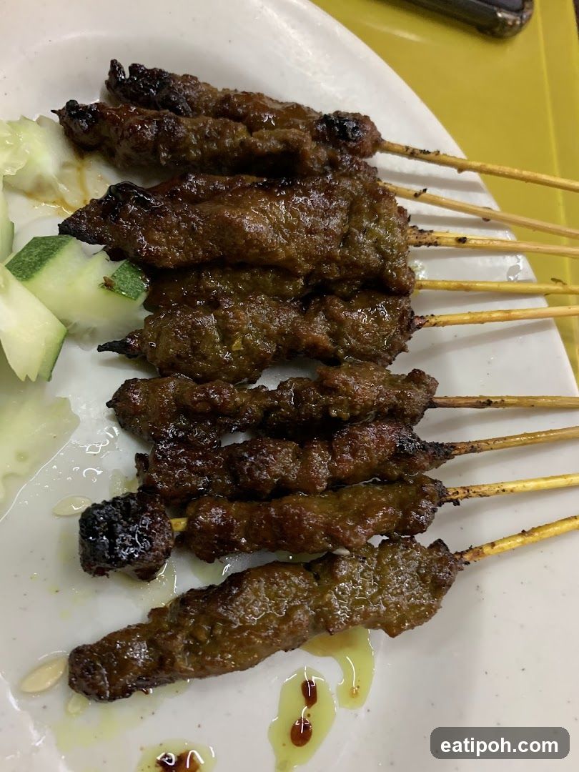 Grilled Meat Skewers with Cucumber