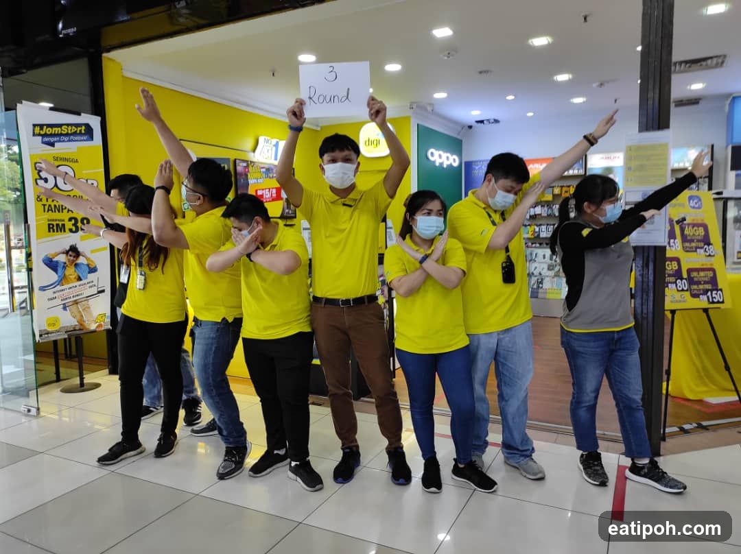 Staff posing inside a retail store