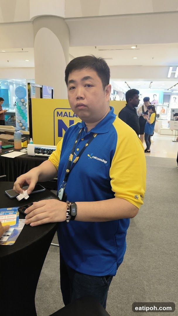 Staff at promotional booth
