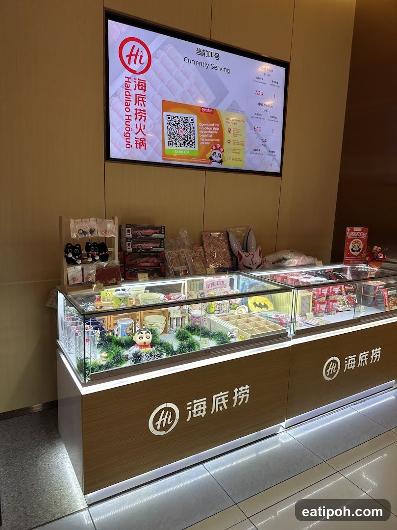 海底捞店内展示区