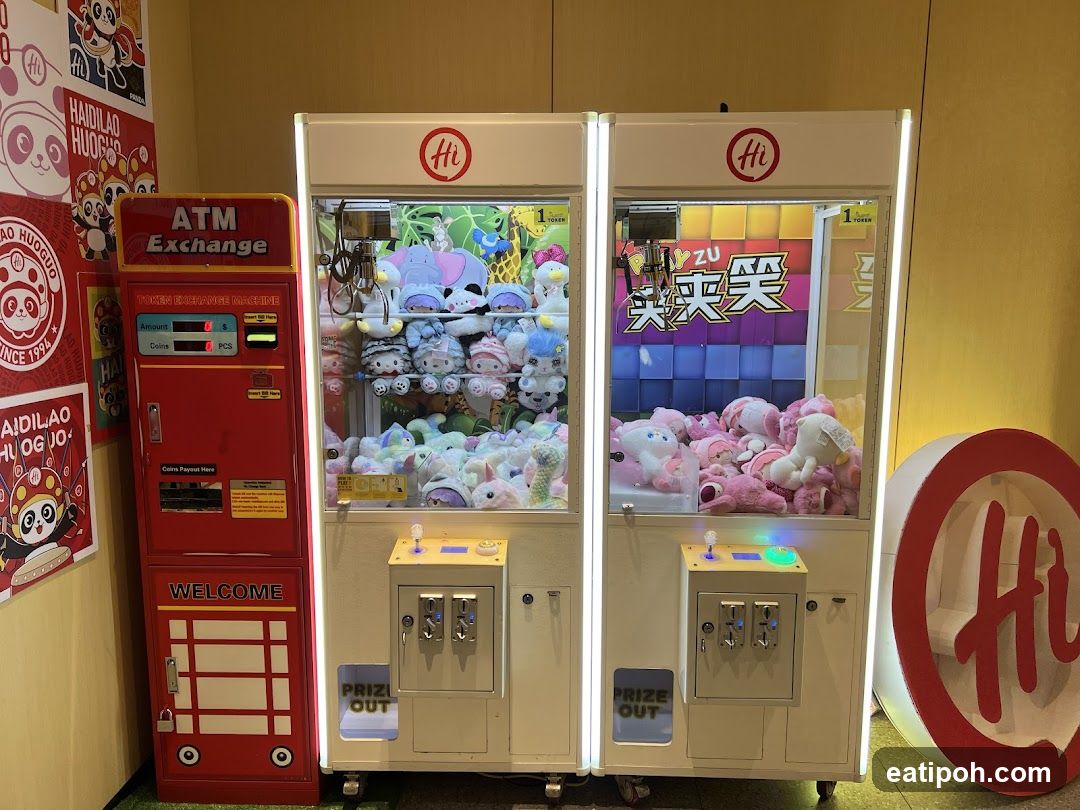 Grabber Machines and ATM Exchange at Haidilao Huoguo