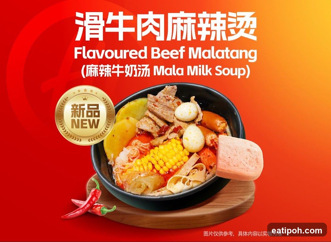 Slippery Beef Spicy Soup Advertisement