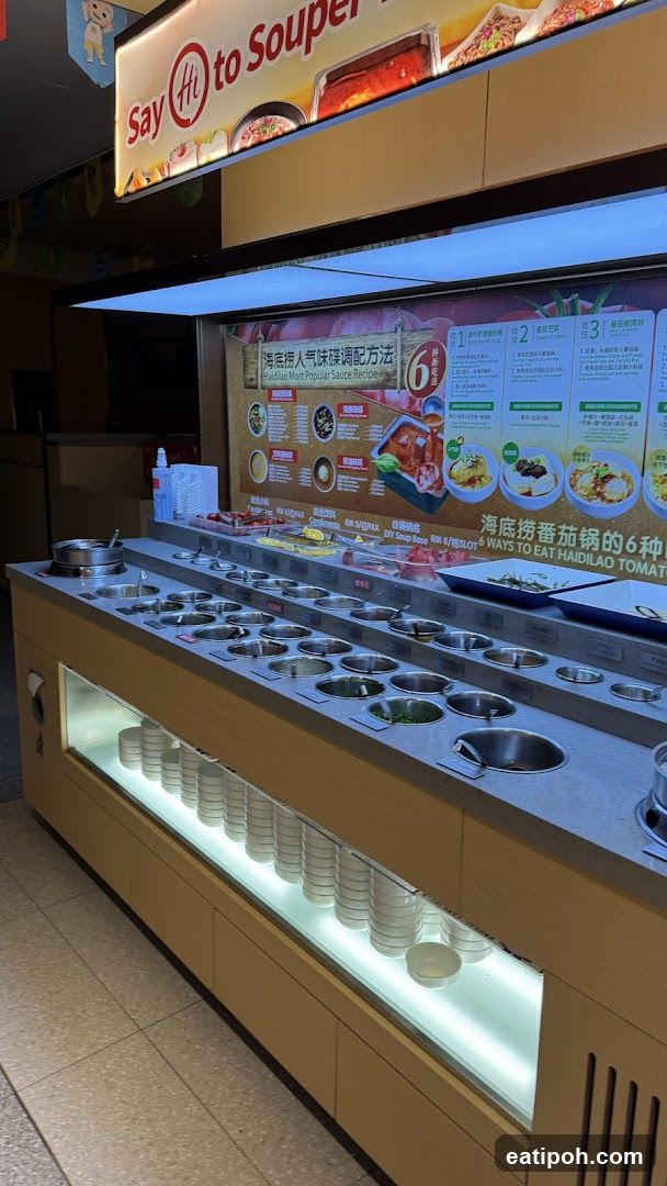Soup station interior