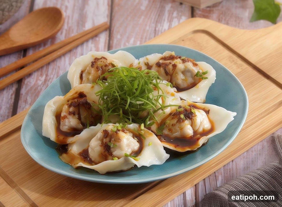 Dumplings on Plate