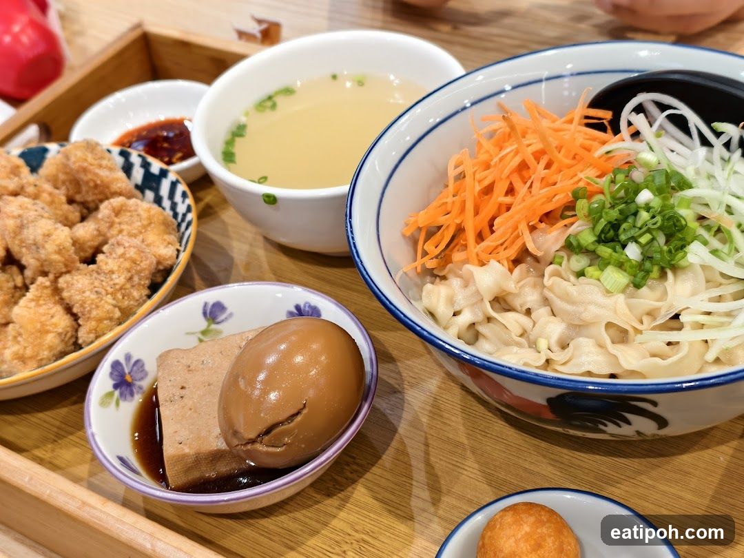 Food Display on Wooden Tray