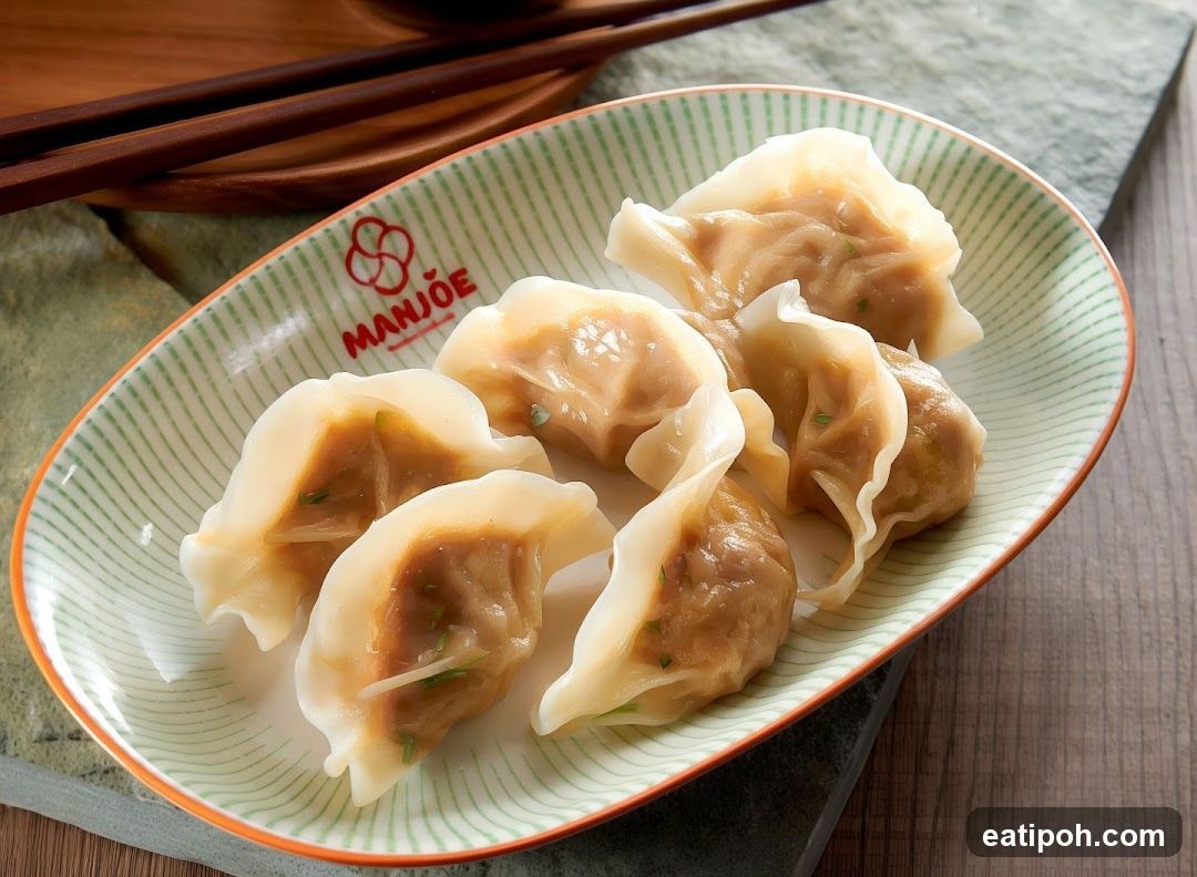 Dumplings on Plate