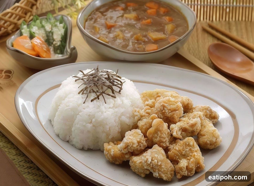 Japanese-style meal presentation