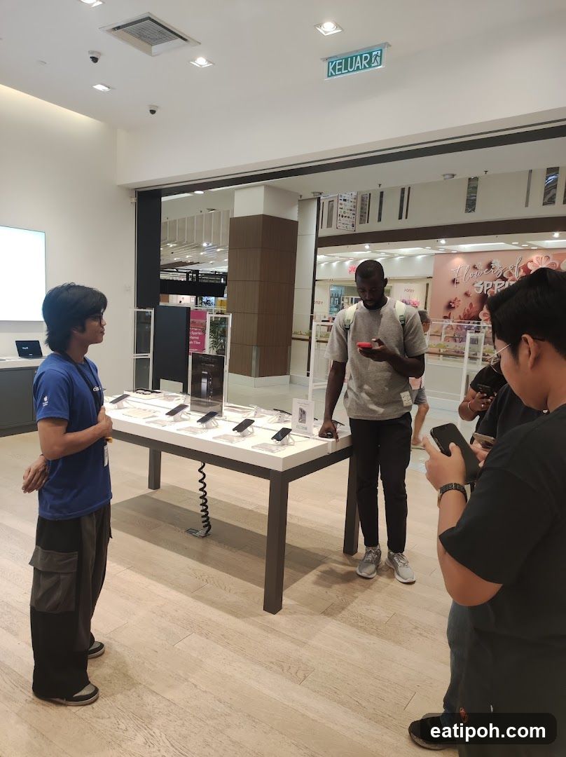 Interior of a retail store