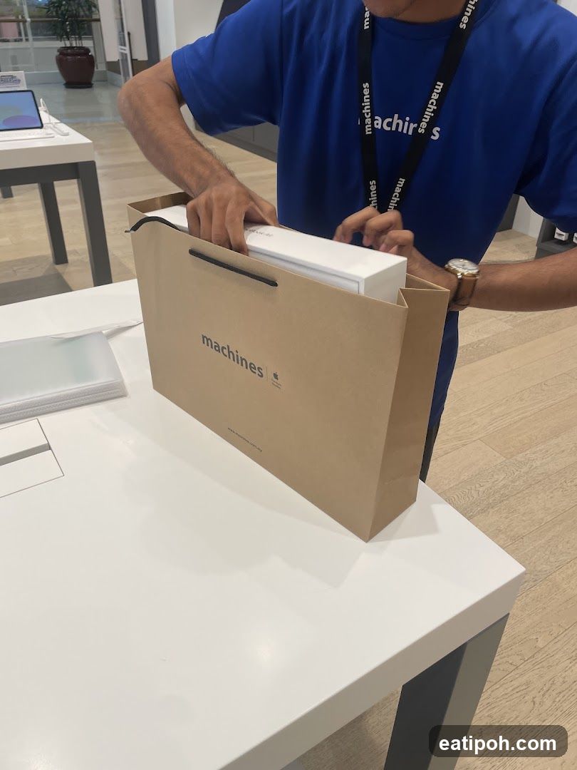Staff at retail counter