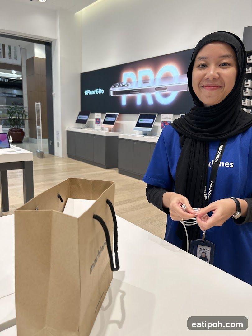 Store Interior with Staff Member