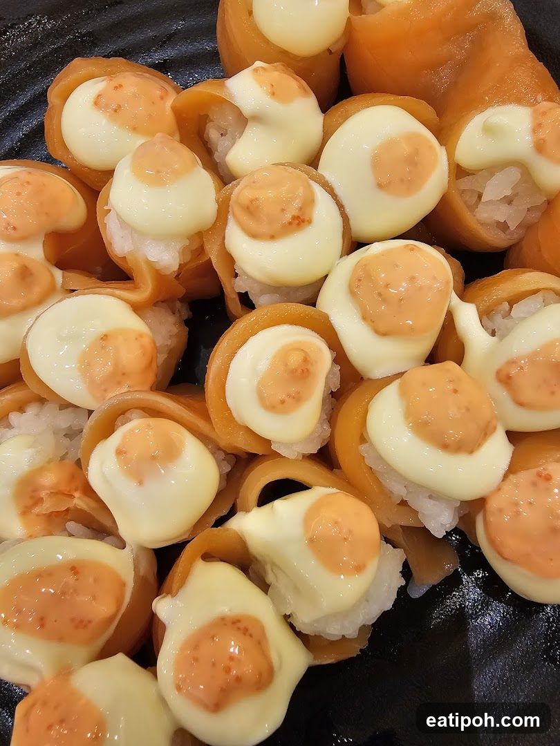 Sushi Rolls with Sauce