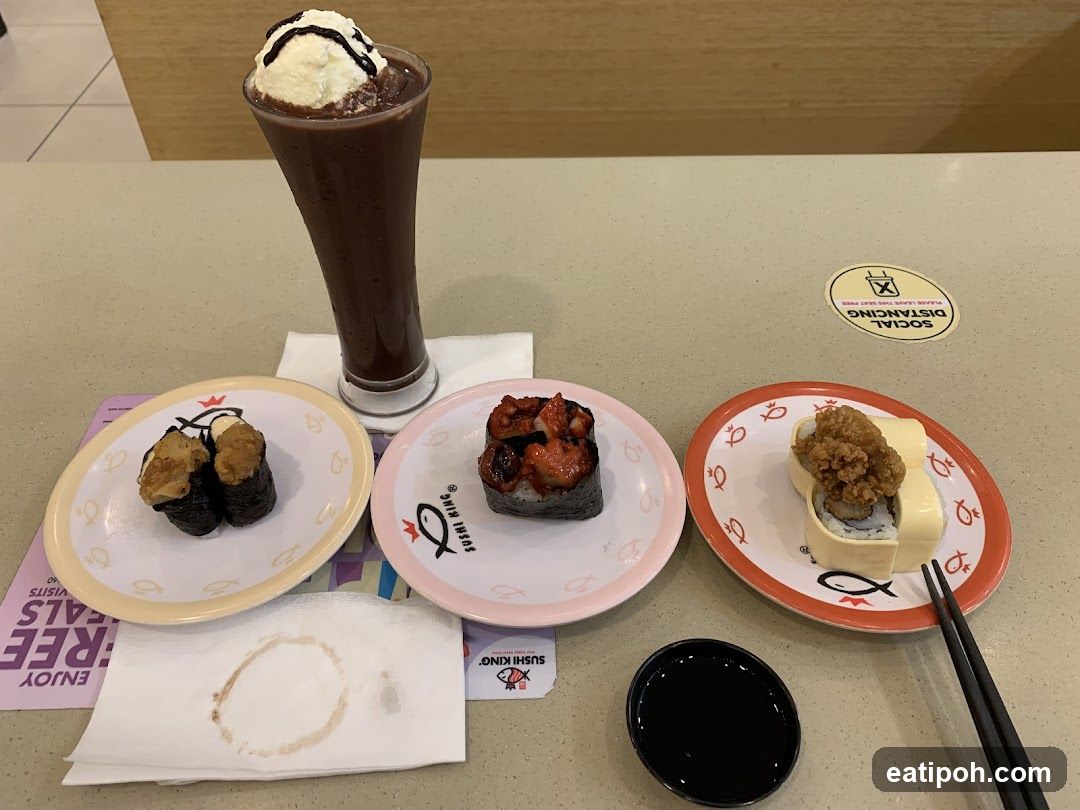 Sushi King Interior Meal Setup