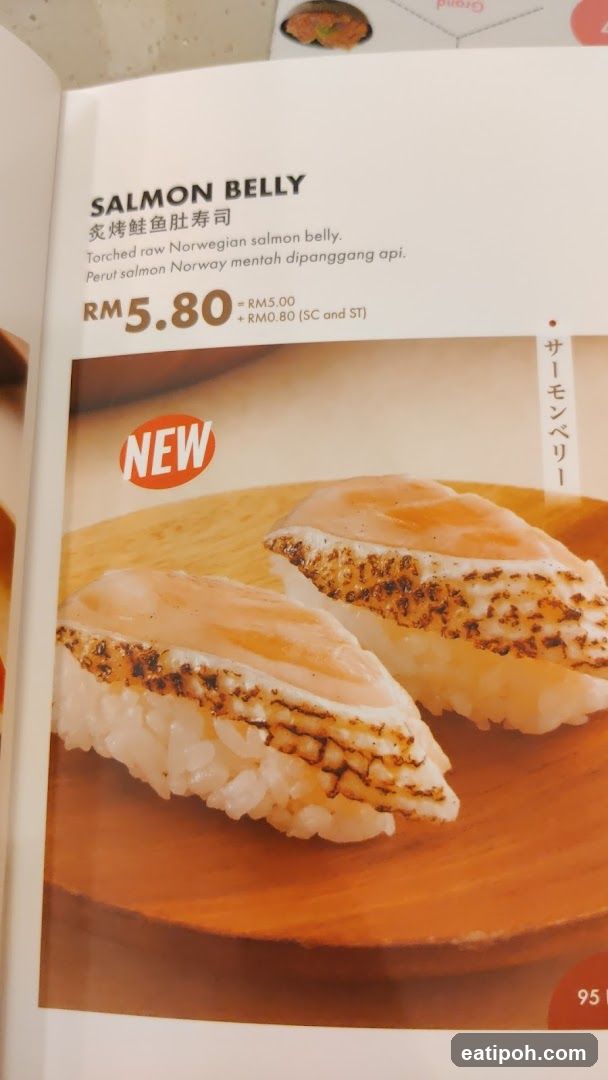 Salmon Belly Menu Item