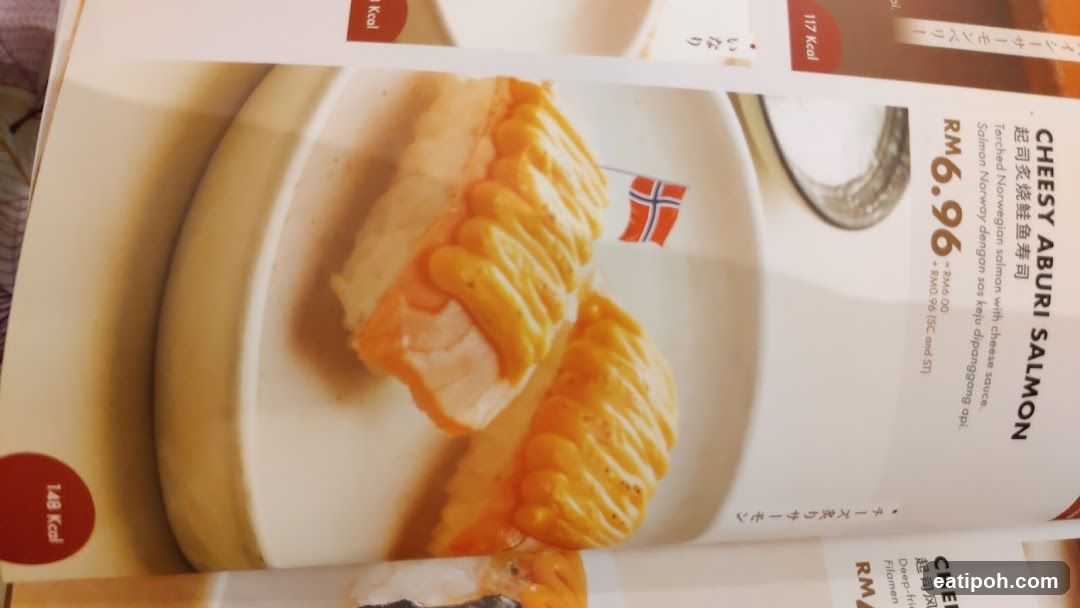 Cheesy Aburi Salmon Menu Item