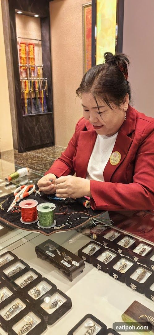 Interior of a jewelry or craft shop
