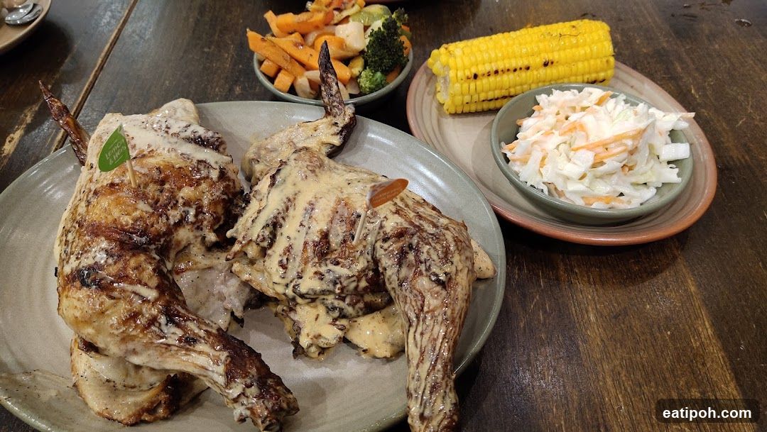 Food Plate on Wooden Table