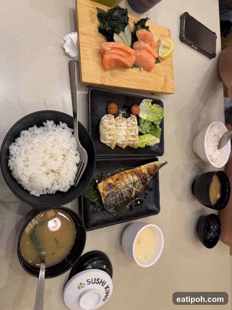 Sushi meal spread