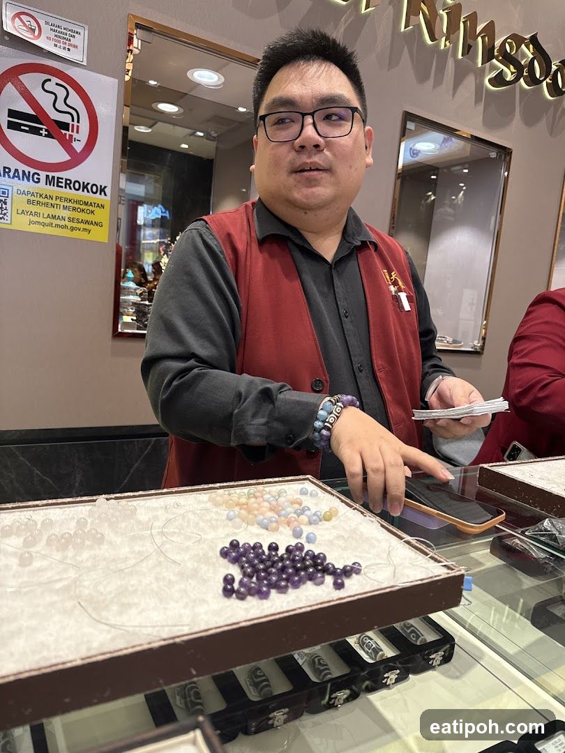Staff at jewelry counter
