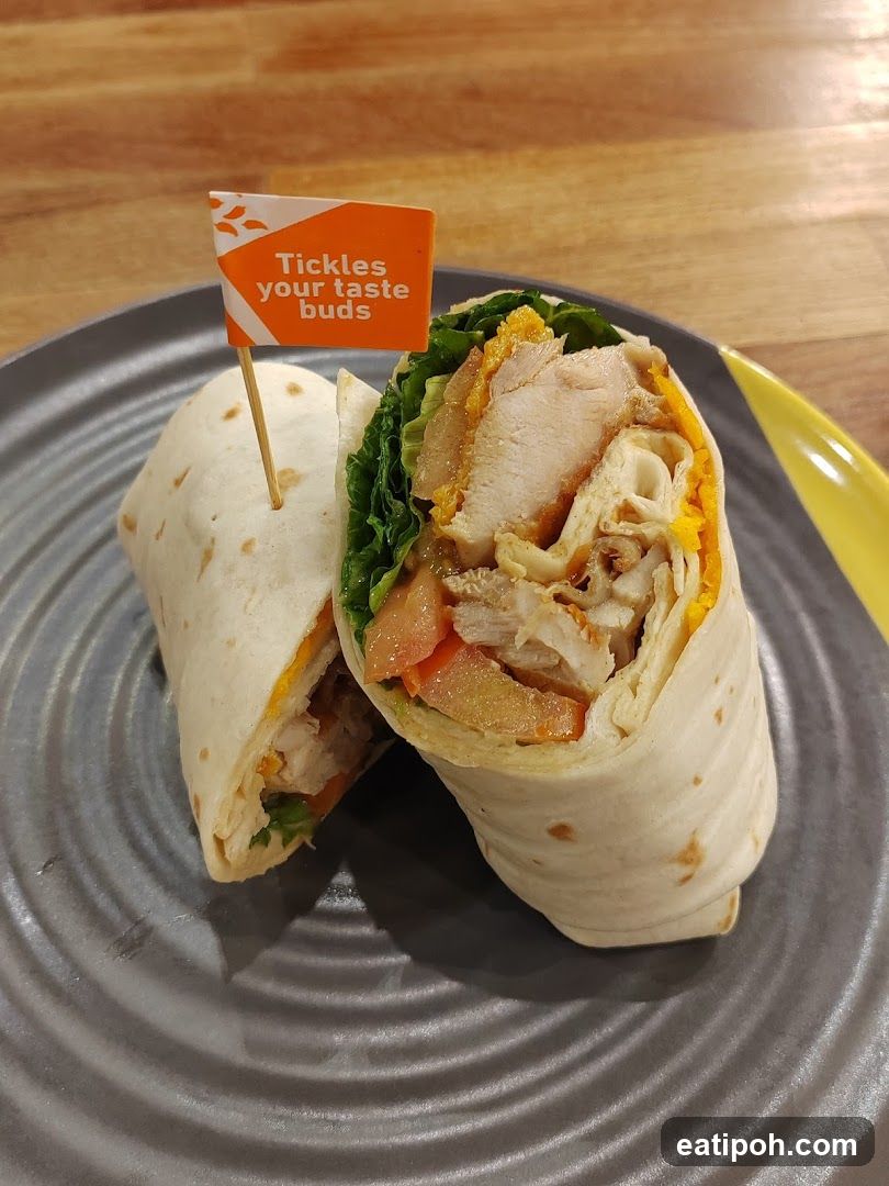 Burrito on Plate