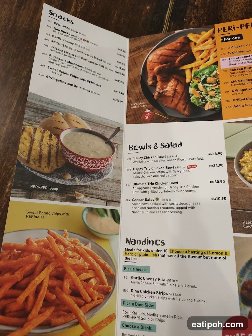 Peri-Peri Menu