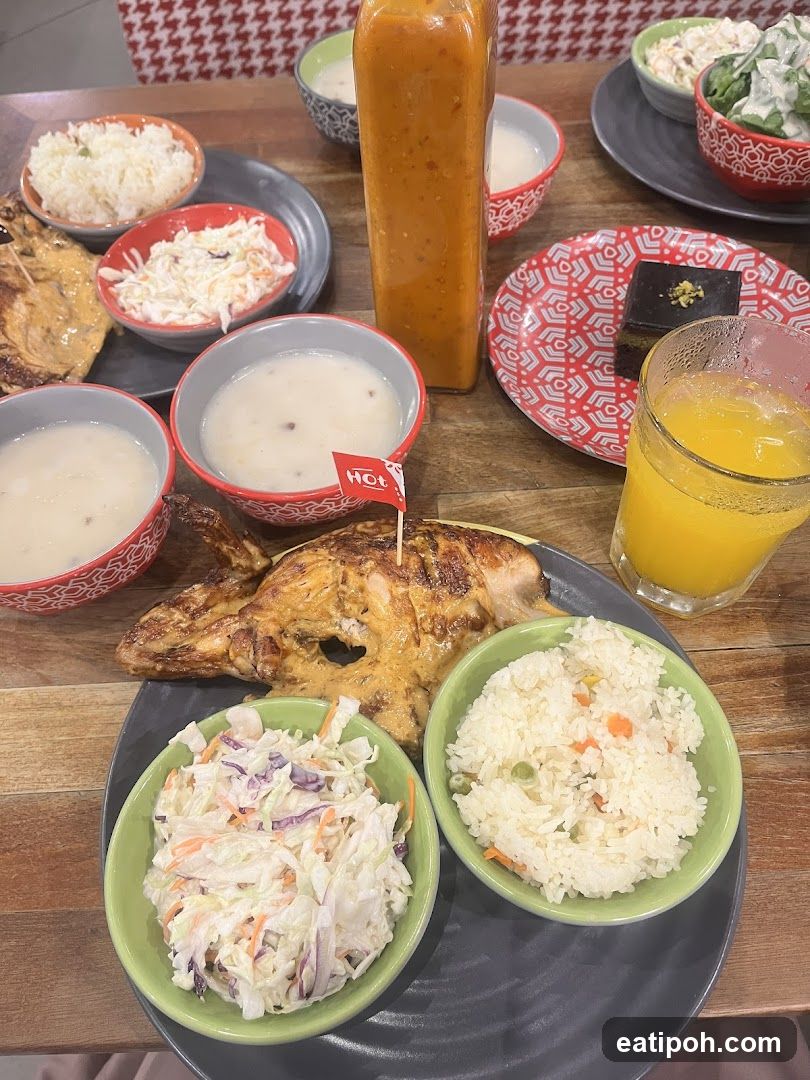 Restaurant Interior Meal Spread