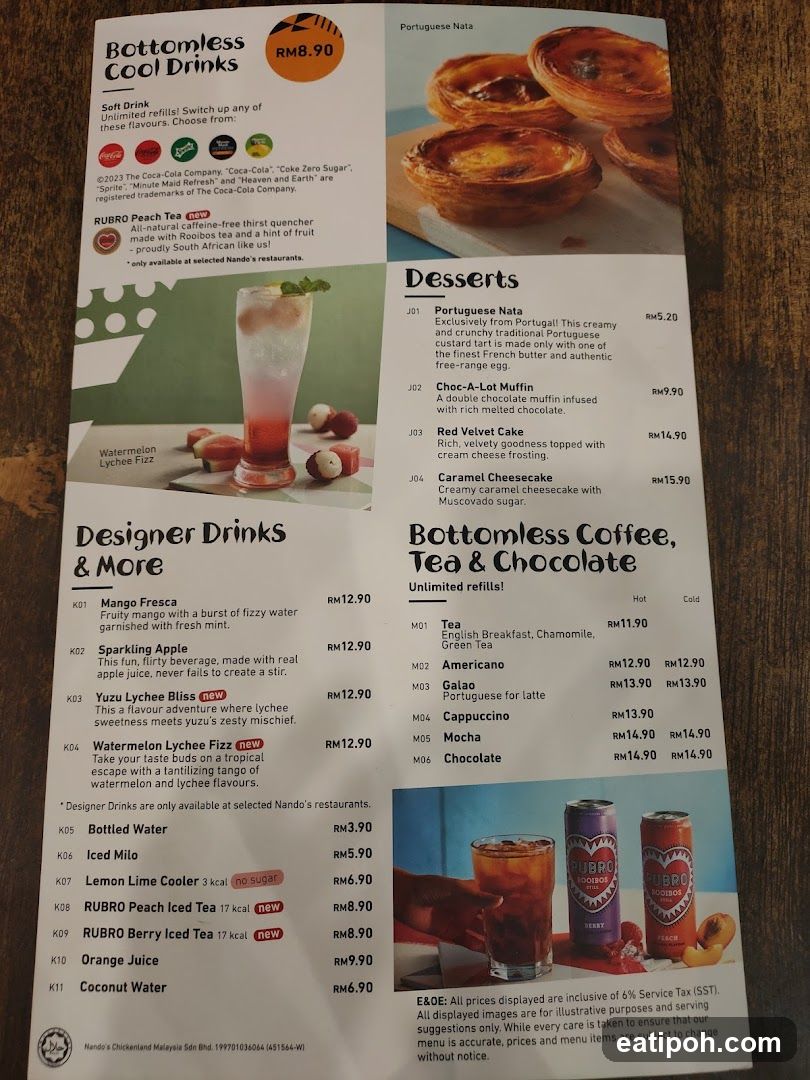 Nando's Menu Section