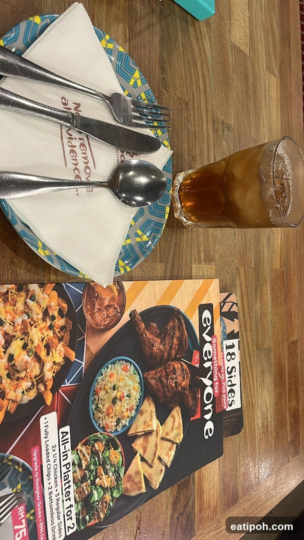 Table Setting with Menu and Beverage