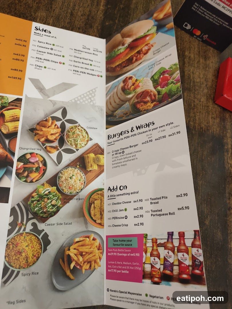 Peri-Peri Menu
