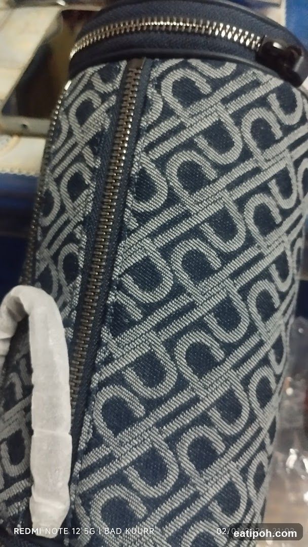 Close-up of a patterned bag