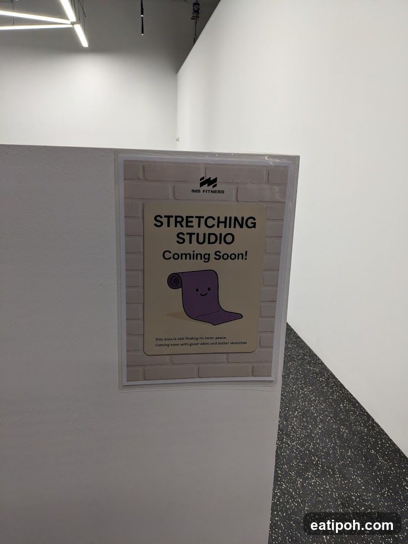 IMS Fitness Stretching Studio Coming Soon Sign