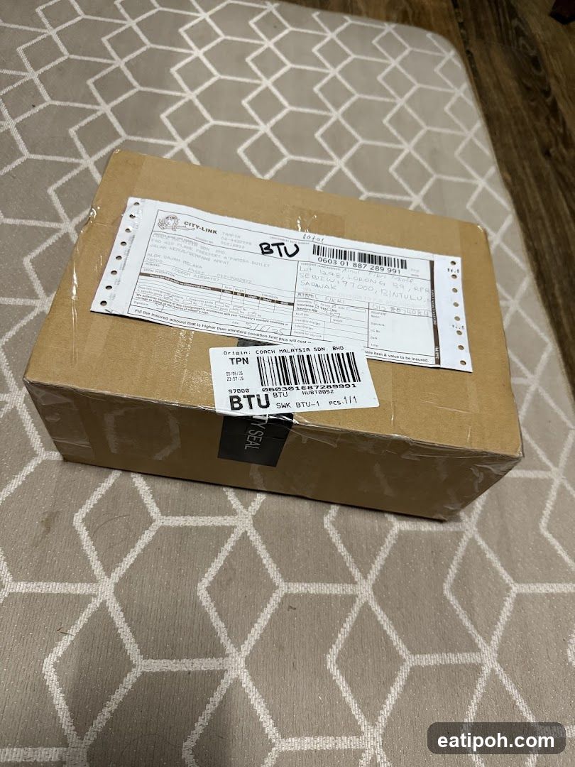 Delivered Package on Carpet