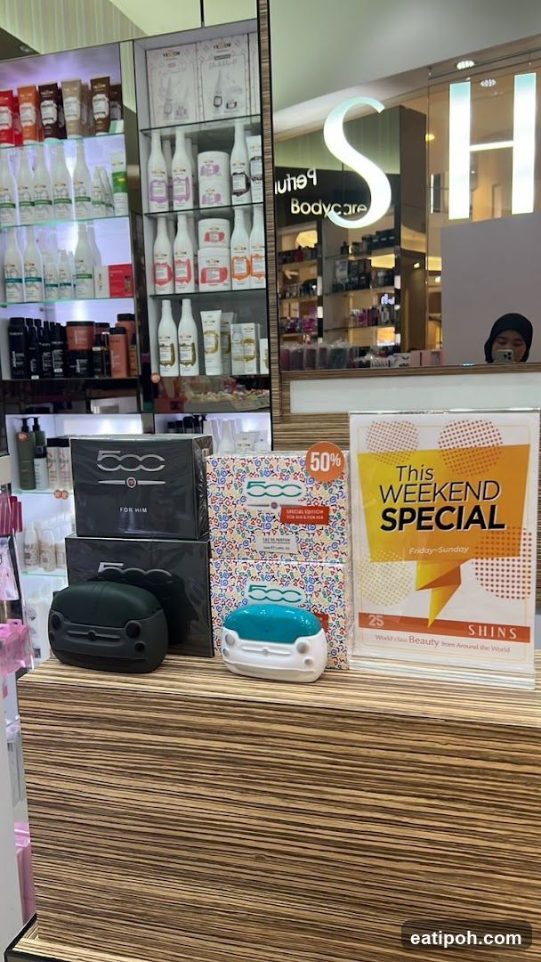Storefront Display with Promotional Materials
