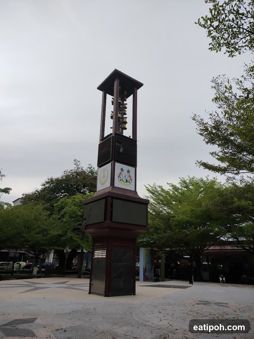 Tall Bell Tower in Public Square