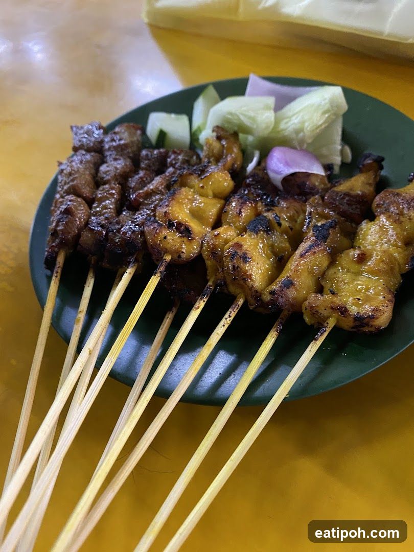 Grilled skewers on a plate