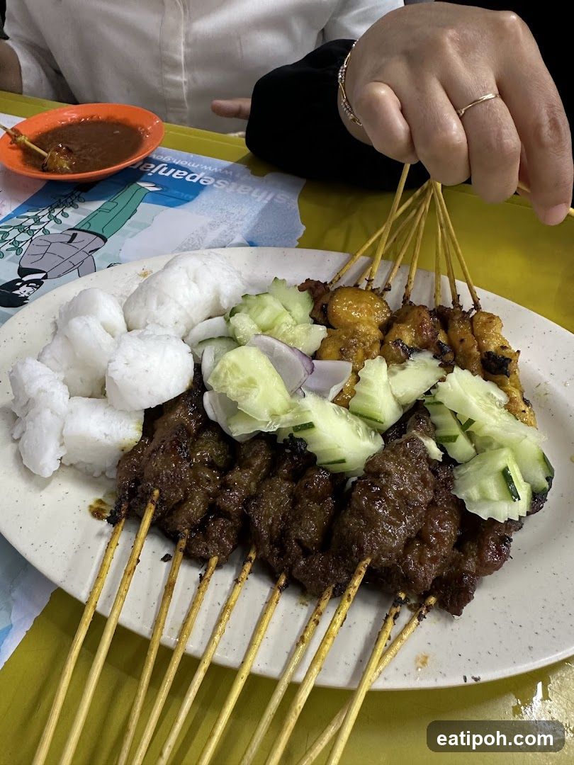 Satay Plate with Side Dishes