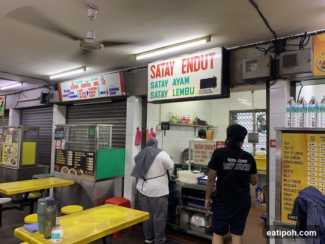 Food stall interior
