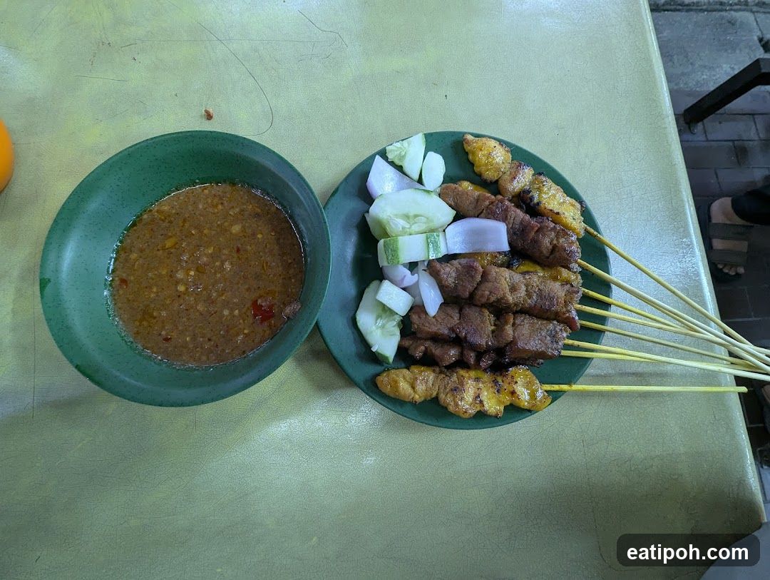 Food served at a stall