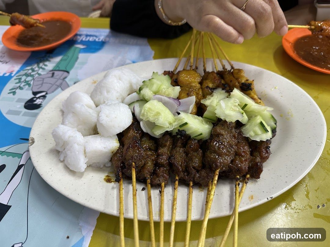Satay Meal at Food Stall
