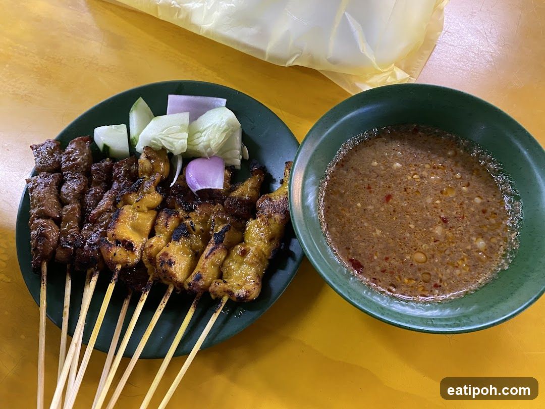 Grilled skewers with dipping sauce