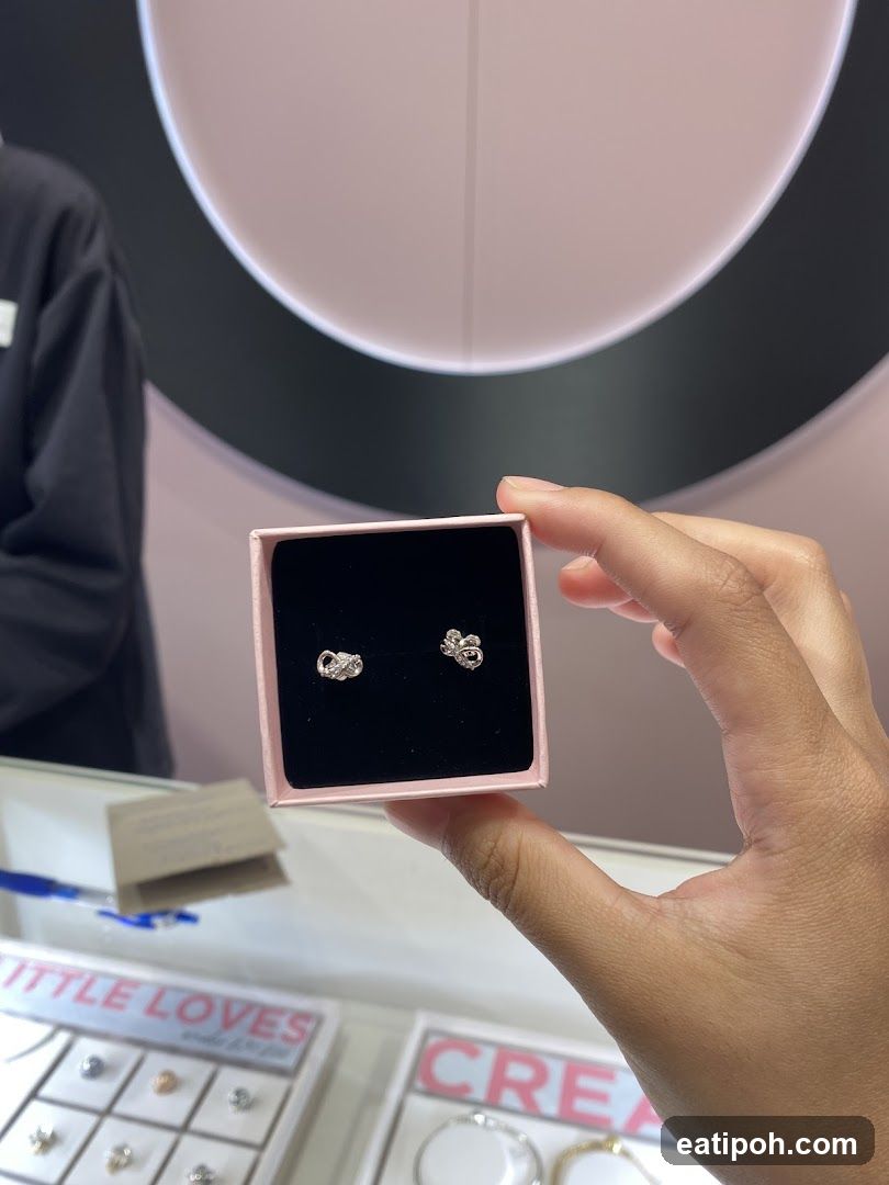 Hand holding jewelry box