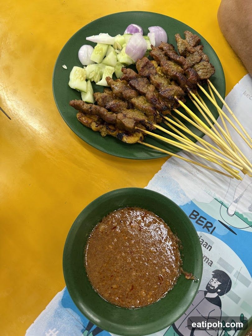 Food served at a stall