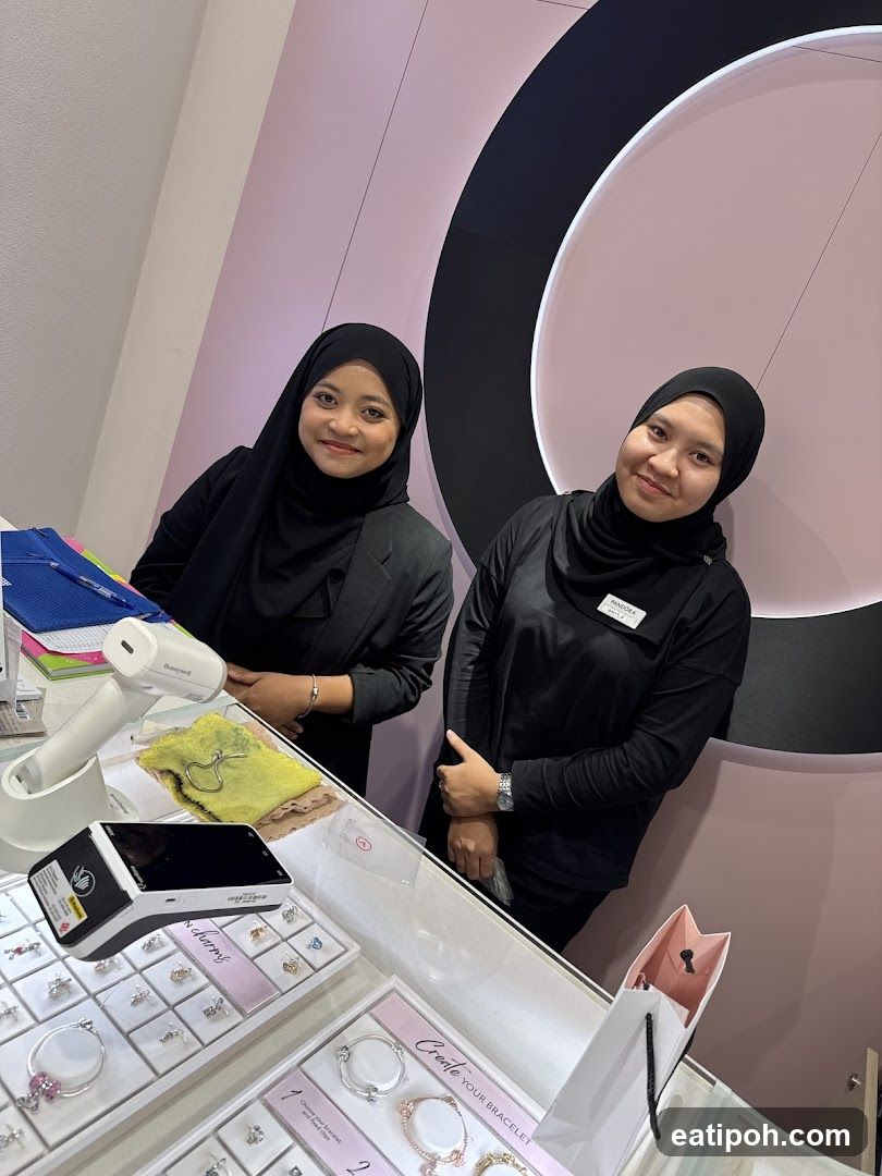 Staff at jewelry counter