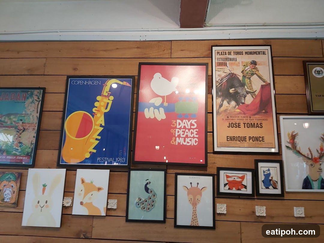 Wall of Posters and Artwork