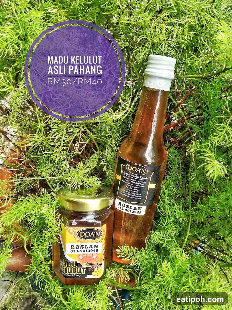 Madu Kelulut Asli Pahang Product Display