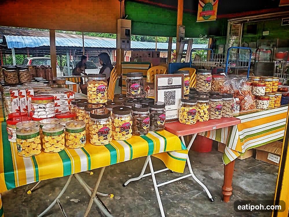 Market stall interior